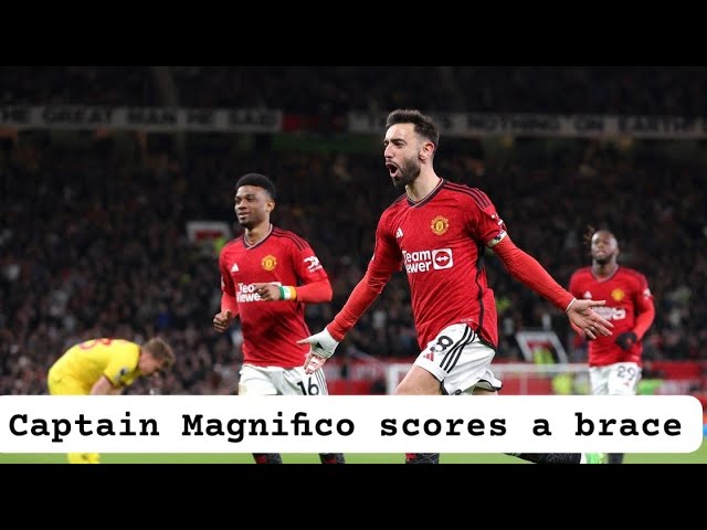 Manchester United vs Sheffield | 4 - 2 | Bruno scores a brace