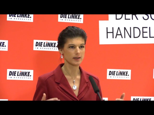 Sahra Wagenknecht, DIE LINKE:  »Wir werden Martin Schulz an seinen Taten messen«