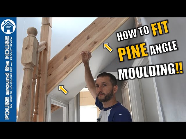 How to fit pine moulding. Pine angle installation. How to install pine corner trim!