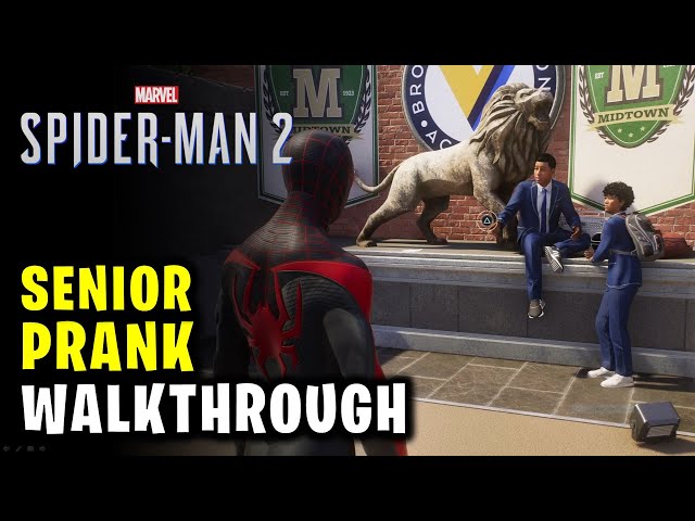 Senior Prank Walkthrough: Solve All Puzzles & Save Lance | Spider-Man 2