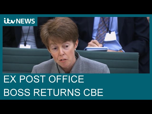 Former Post Office boss hands back CBE as mass exonerations considered | ITV News