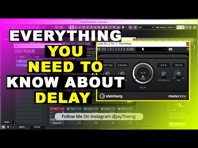 How to use delay step by step guide in cubase | Mixing Plugins Part 5