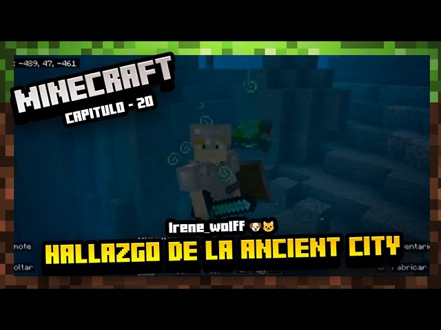 Minecraft  | Capítulo 20 | hallazgo de la ancient city  y se construyó una escalera de ladrillos 😃