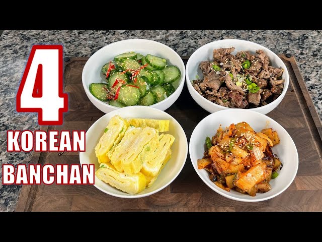 4 Korean Side Dishes That I Can Eat EVERY DAY! 😍😋