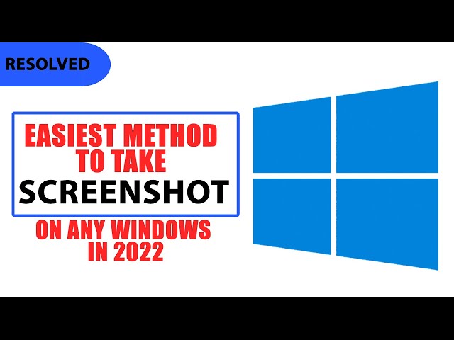 How to take screenshot in laptop or PC on any Windows faster than using Snipping Tool