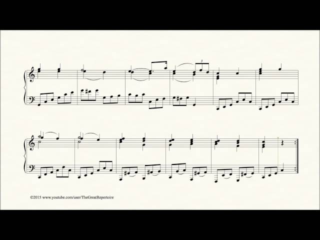 Mozart, 12 Variations on Ah, vous dirai je maman, K 265 300e, Harpsichord, Var. 4