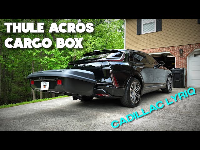 THULE ACROS Cargo Box on the Cadillac LYRIQ (review & RANGE TEST)