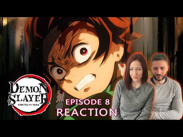 Muzan Enrages Tanjiro | Her First Reaction to Demon Slayer | Episode 8