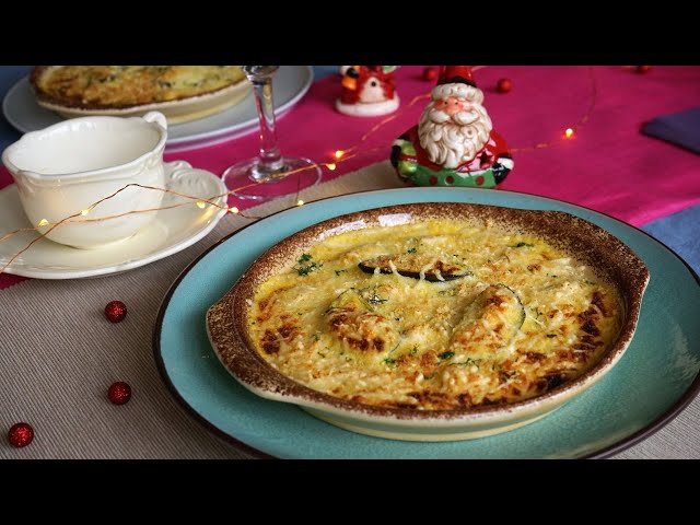 Champagne Sabayon Mussels Gratin:  It is a dish to include in your festive menus