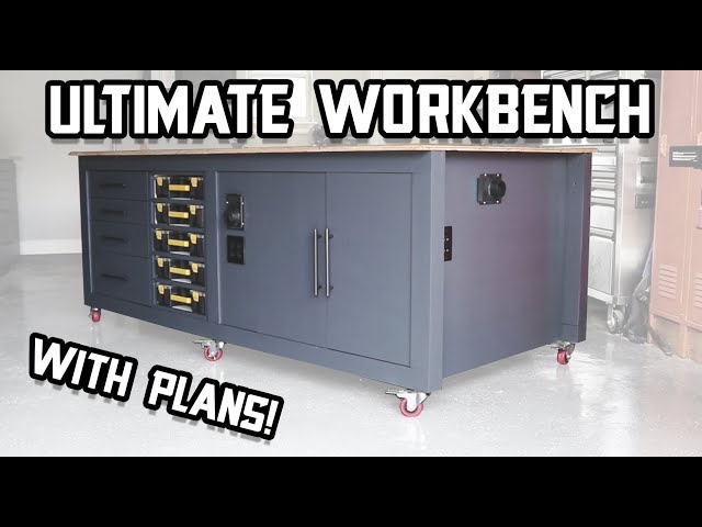 The Ultimate Shop Workbench - with Plans! // Shop Organization