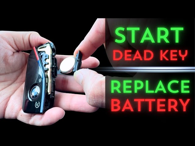 How To START BMW With Dead Key & Replace Battery! Must Know!