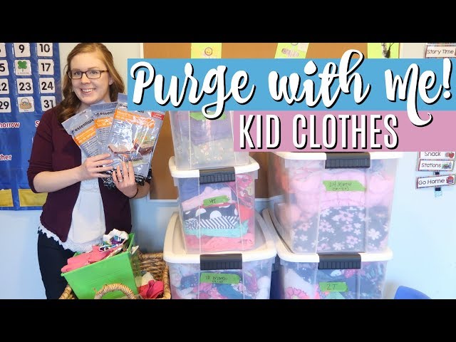 Purge with Me: KIDS' CLOTHING | Decluttering and Organizing