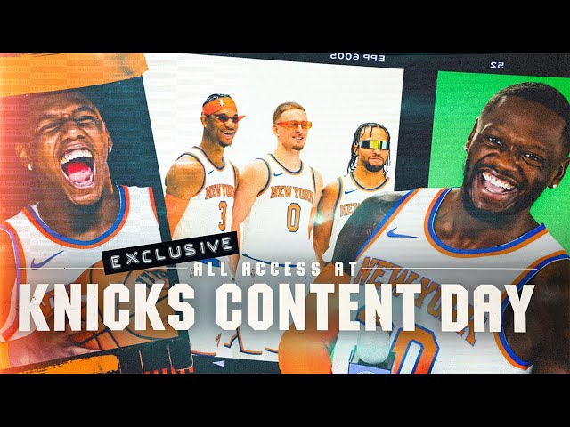 THE KNICKS ARE BACK! | Behind the Scenes of Knicks Content Day 2023