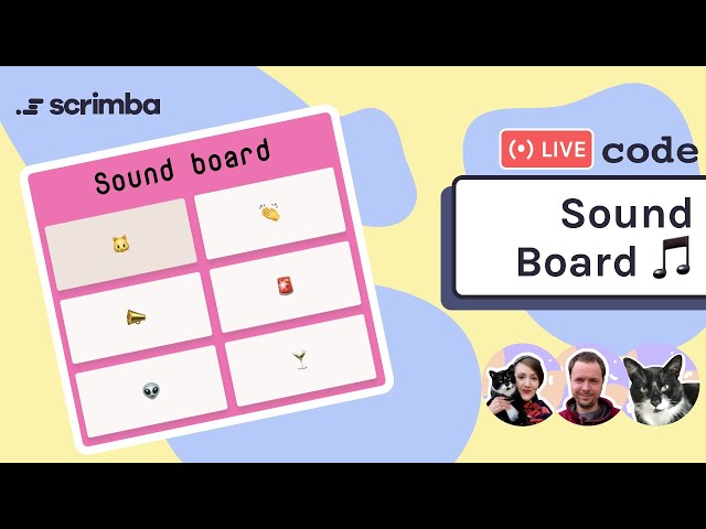 Live-code an interactive sound board  | HTML, CSS & JavaScript