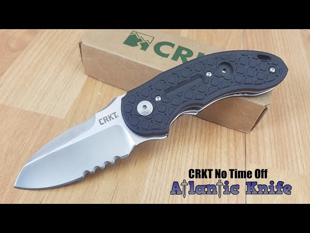 CRKT IKOMA NO TIME OFF FOLDING KNIFE COMBO EDGE BLADE - 5351