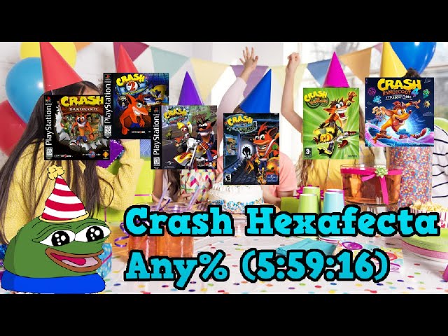 I Speedran Six Crash Bandicoot Games in a Row! (Birthday Special)