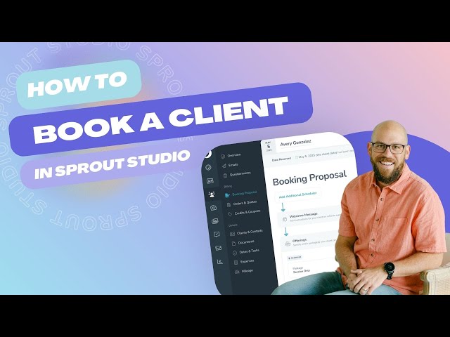 Book a client with Sprout Studio