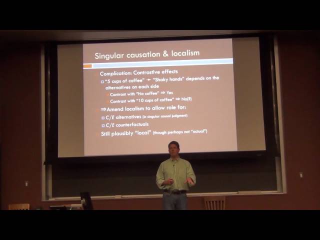 David Danks - The role of alternatives in singular causation