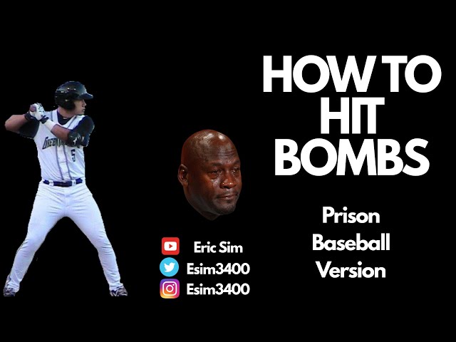 How To Hit BOMBS | Prison Baseball Edition