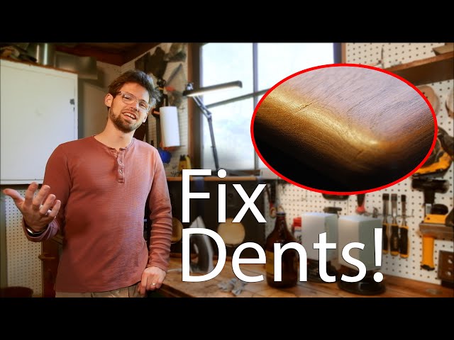 How to fix dents in wood or wood veneer on stereo equipment