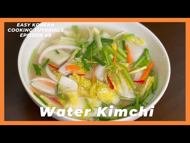 Korean NON SPICY Water Kimchi Recipe!