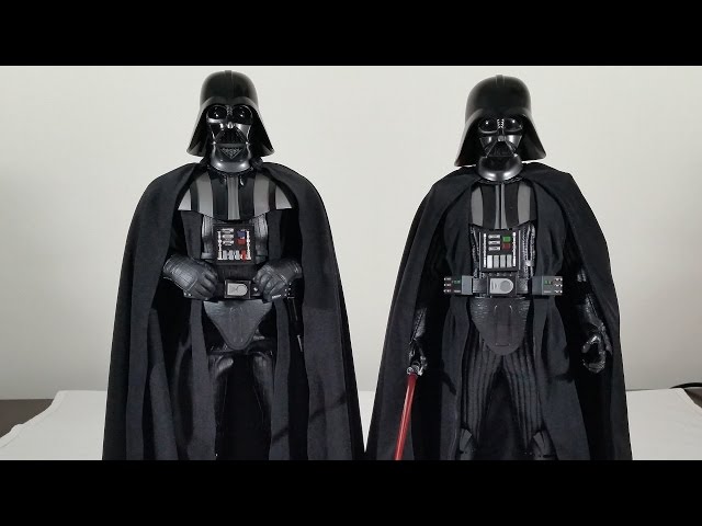 Hot Toys MMS279 Darth Vader comparison with Sideshow Darth Vader Deluxe