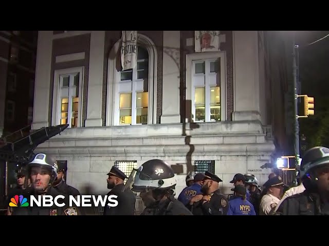 Columbia releases statement saying protesters 'chose to escalate'