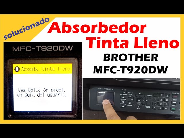 Error Absorbedor de Tinta Lleno BROTHER MFC-T920DW / Solucionado