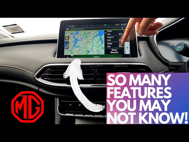 MG Navigation Tutorial Review -- How to use Map, Settings, Detour, Speed Limit and MORE!!!