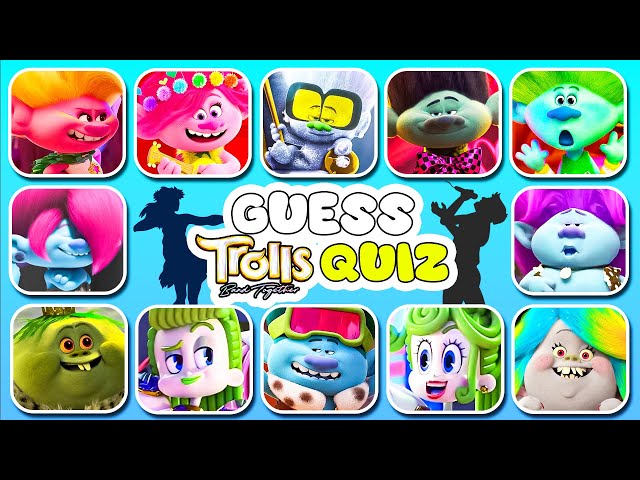 Guess Everything in Trolls Band Together | Guessing Hidden Figure, Who is Real, Mouth @IQQuiz8