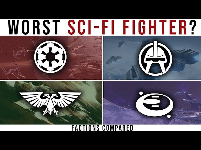 Which Sci-Fi Faction has the WORST FIGHTER? | Factions Compared: Halo, WH40k, BSG and Star Wars