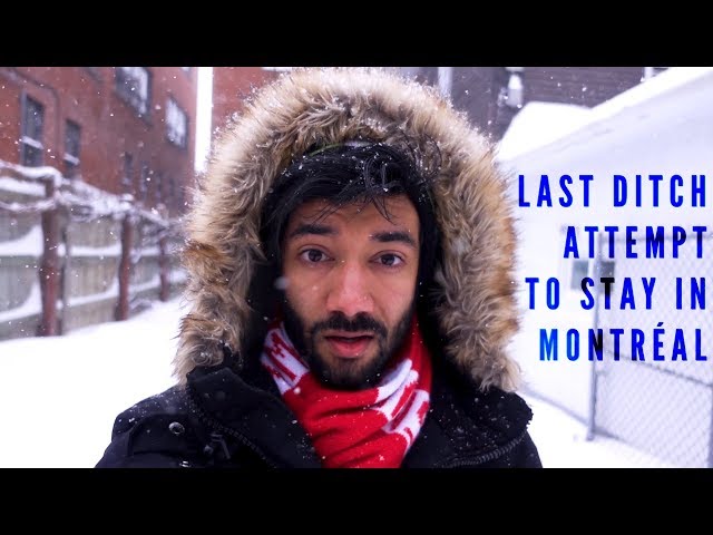 Goodbye Montreal... I tried everything I could