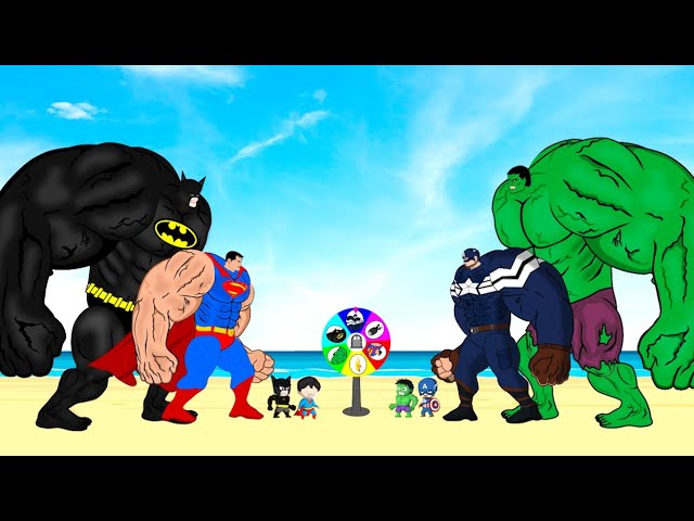 Rescue HULK Family & CAPTAIN AMERICA vs BATMAN, SUPERMAN : Who Is The King Of Super Heroes ?