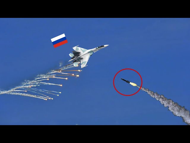 The gruesome moment Russia's Su-34 • was destroyed by Ukrainian air defenses