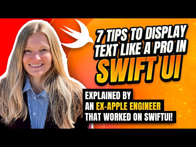 7 Tips to Display Text Like a Pro in SwiftUI (from an ex-Apple engineer 🍎)