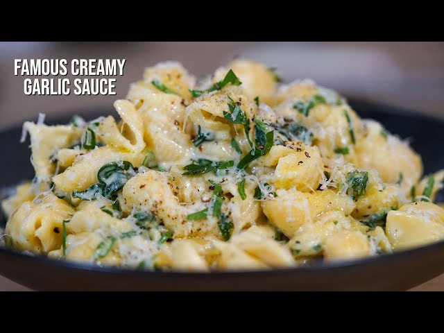 15 minute creamy garlic pasta sauce