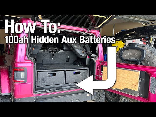 How To: 100ah Hidden Aux Batteries in a Jeep Wrangler