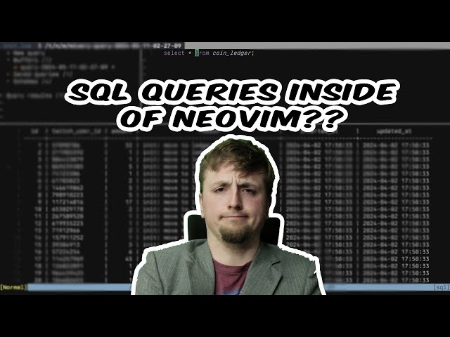 Vim Dadbod - My Favorite SQL Plugin