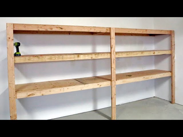 The BEST Garage Shelving - Easy One Person Project #anawhite