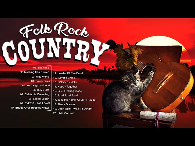 BEST OF FOLK ROCK AND COUNTRY MUSIC - Kenny Rogers, Elton John, Bee Gees, John Denver, Don Mclean