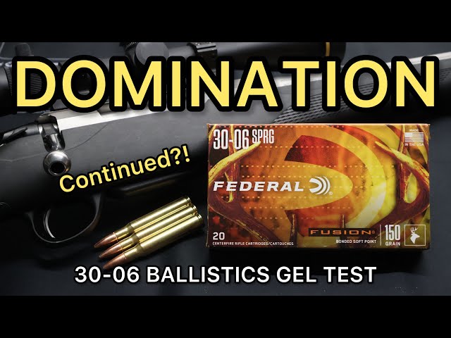 KING OF AMMO!? 30-06 150gr Federal Fusion Ballistics Gel Ammo Test