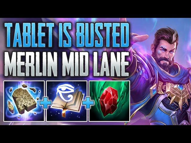 TABLET META IS TOO STRONG! Merlin Mid Gameplay (SMITE Conquest)