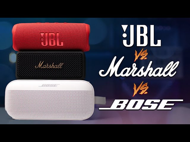 Marshall Emberton 2 VS Bose Soundlink Flex & JBL Flip 6 - [Sound Test]