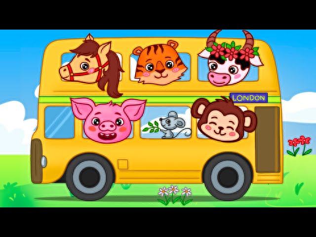 Wheels On the Bus Go Round and Round | BabyBoo Kids Songs