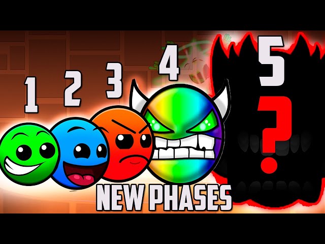 Geometry Dash ALL PHASES | FNF VS Geometry Dash 2.2 | Fire In The Hole - Lobotomy GD (FNF Mod)