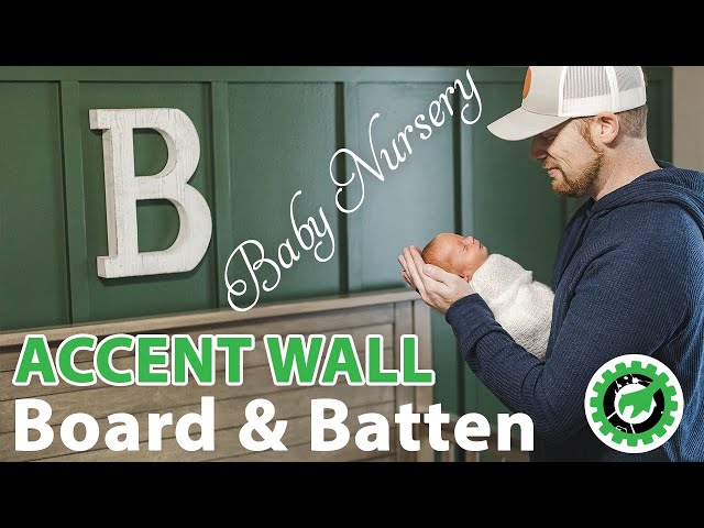 DIY BOARD & BATTEN • ACCENT WALL • BABY NURSERY • SLAT WALL