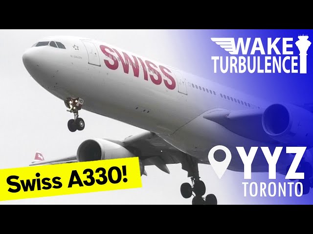 Swiss Airbus A330 Touches Down in Toronto!