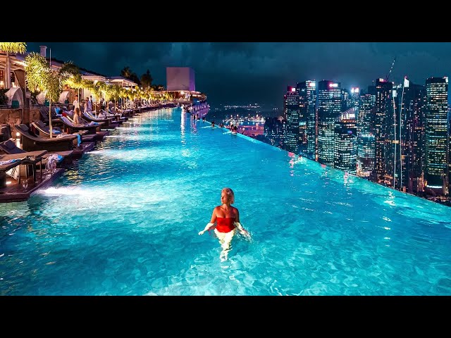 Marina Bay Sands Luxury Hotel Singapore (Full Tour in 4k)
