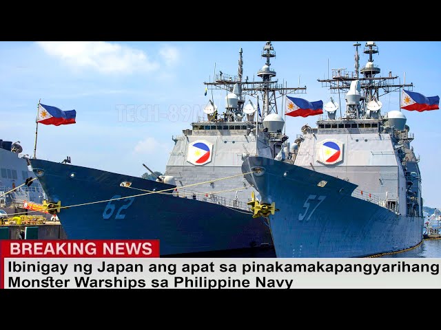 Ibinigay ng Japan ang apat sa pinakamakapangyarihang Monster Warships sa Philippine Navy