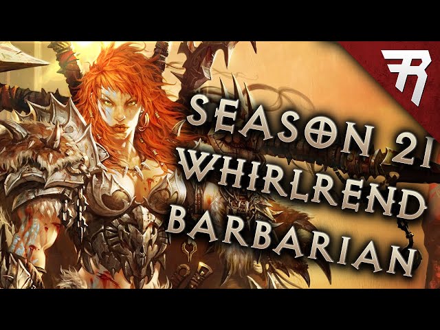 Diablo 3 2.6.10 Barbarian Build: Whirlrend Wrath of the Wastes GR 148+ (Season 22 Guide)